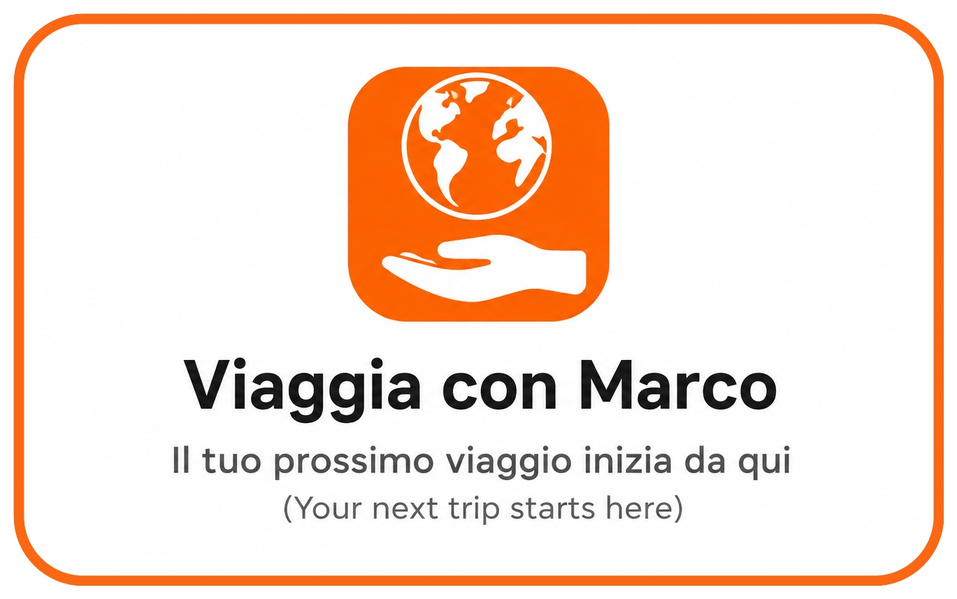 Fronte biglietto Viaggia con Marco
